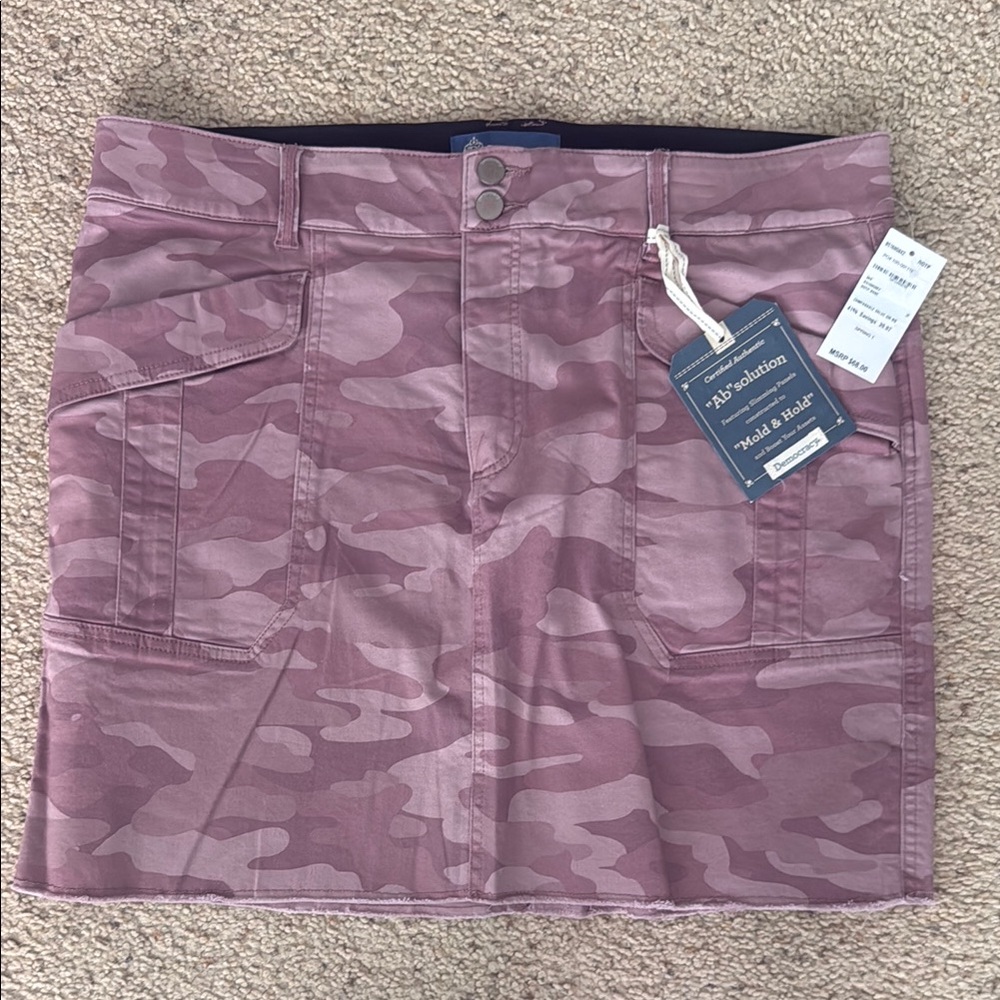 Democracy Pink Camo Skirt